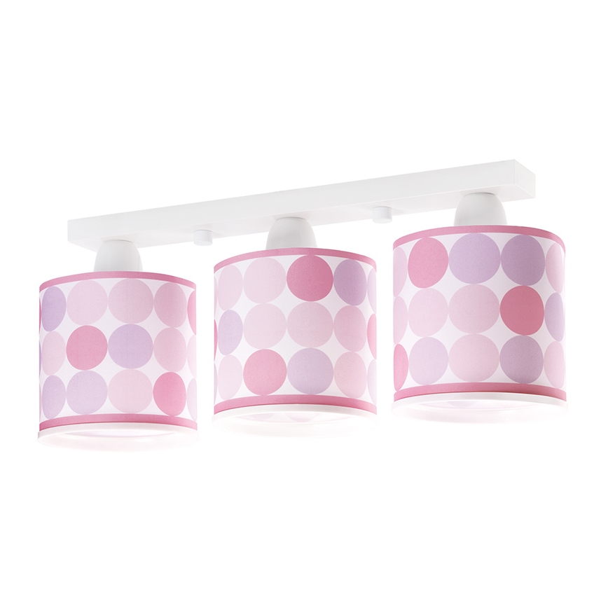 Dalber 62003S - Iluminação de teto de criança COLORS 3xE27/60W/230V