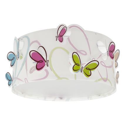 Dalber 62146 - Iluminação de teto de criança BORBOLETA 2xE27/60W/230V