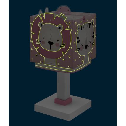 Dalber 63111S - Candeeiro de criança JUNGLE 1xE14/8W/230V rosa