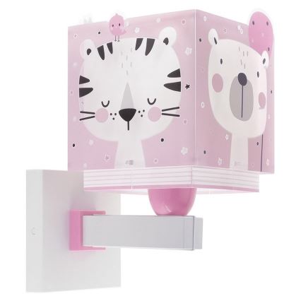 Dalber 63119S - Iluminação de parede de criança JUNGLE 1xE27/15W/230V rosa