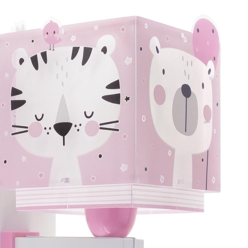 Dalber 63119S - Iluminação de parede de criança JUNGLE 1xE27/15W/230V rosa