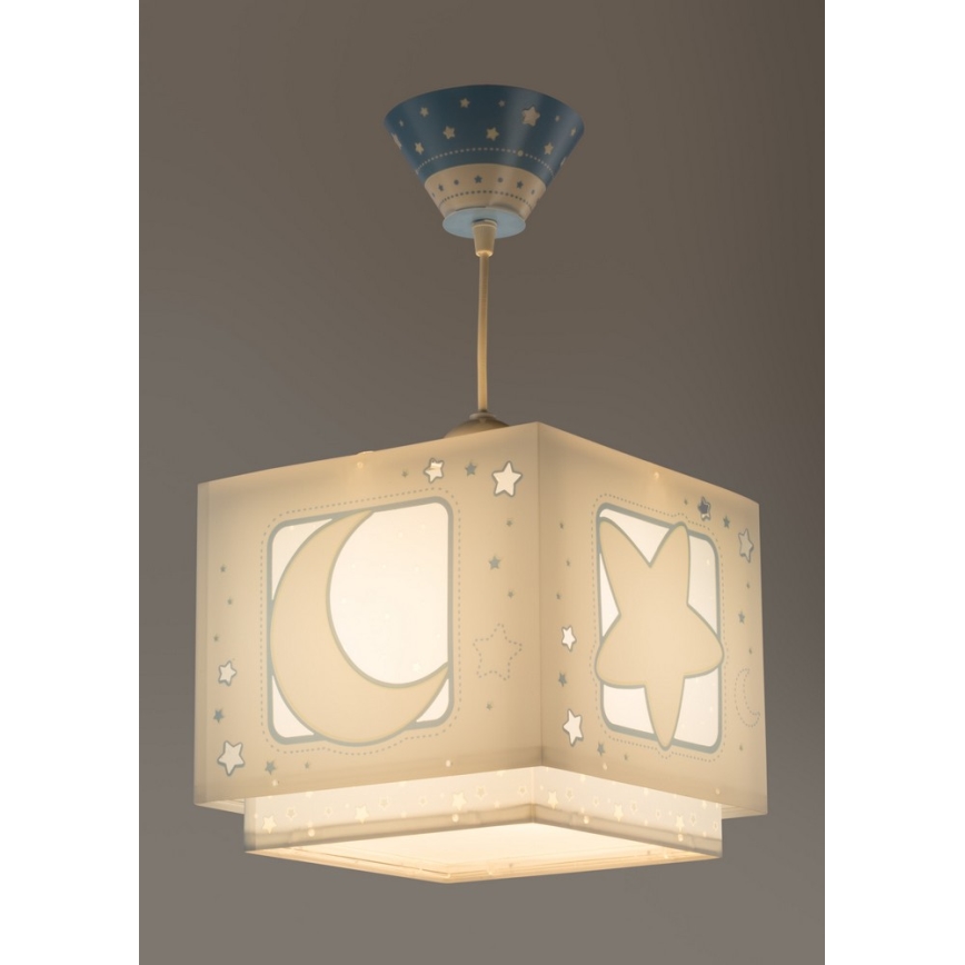 Dalber 63232T - Candelabro de criança MOON LIGHT 1xE27/60W/230V