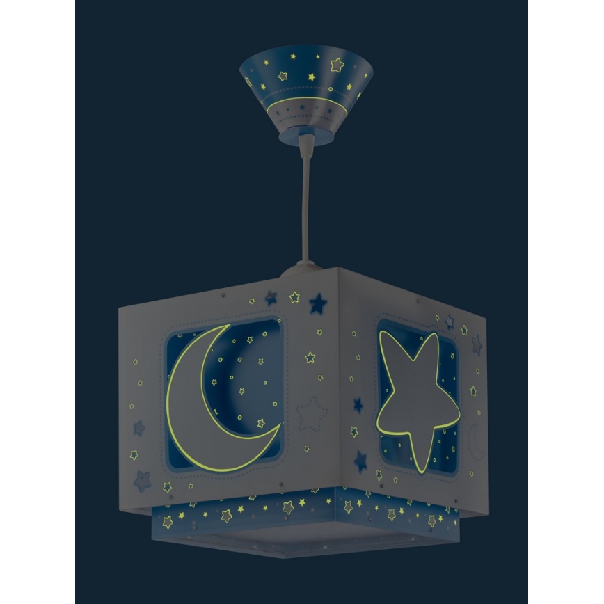 Dalber 63232T - Candelabro de criança MOON LIGHT 1xE27/60W/230V