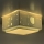 Dalber 63236H - Iluminação de teto de criança MOONLIGHT 2xE27/60W/230V verde