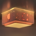 Dalber 63236S - Iluminação de teto de criança MOONLIGHT 2xE27/60W/230V rosa