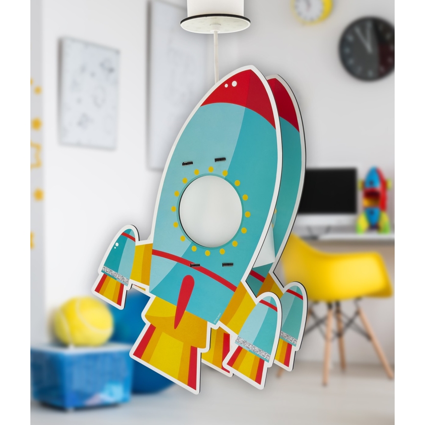 Dalber 63357 - Candeeiro de criança ROCKET 1xE27/15W/230V