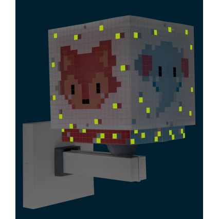 Dalber 63379 - Aplique de parede infantil LITTLE PIXEL 1xE27/15W/230V