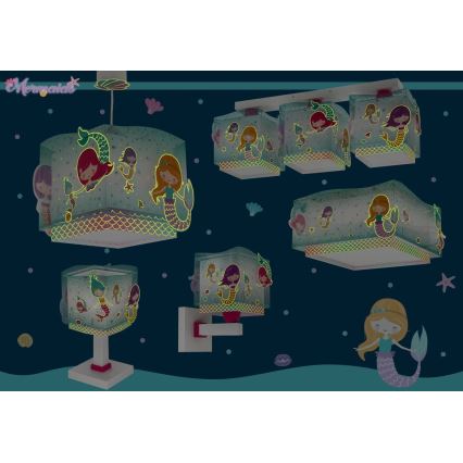 Dalber 63449 - Iluminação de parede de criança MERMAIDS 1xE27/60W/230V