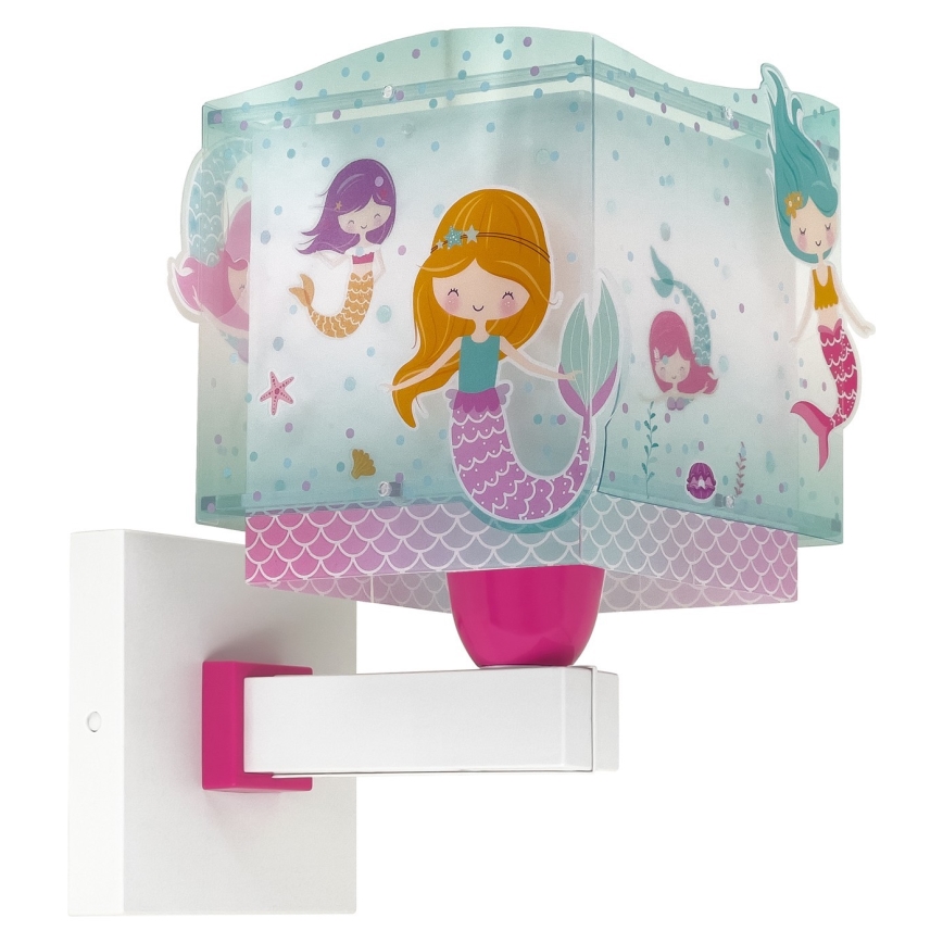 Dalber 63449 - Iluminação de parede de criança MERMAIDS 1xE27/60W/230V