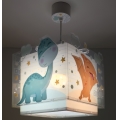 Dalber 63452 - Lustre infantil BABY DINOS 1xE27/15W/230V multicolorido