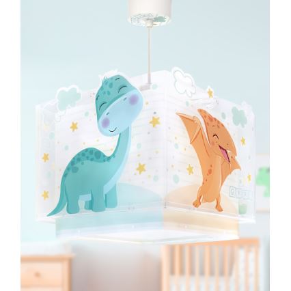 Dalber 63452 - Lustre infantil BABY DINOS 1xE27/15W/230V multicolorido
