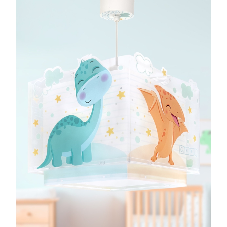 Dalber 63452 - Lustre infantil BABY DINOS 1xE27/15W/230V multicolorido