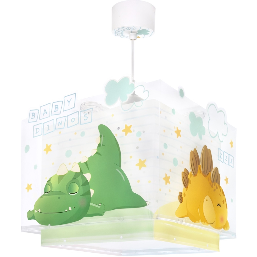 Dalber 63452 - Lustre infantil BABY DINOS 1xE27/15W/230V multicolorido