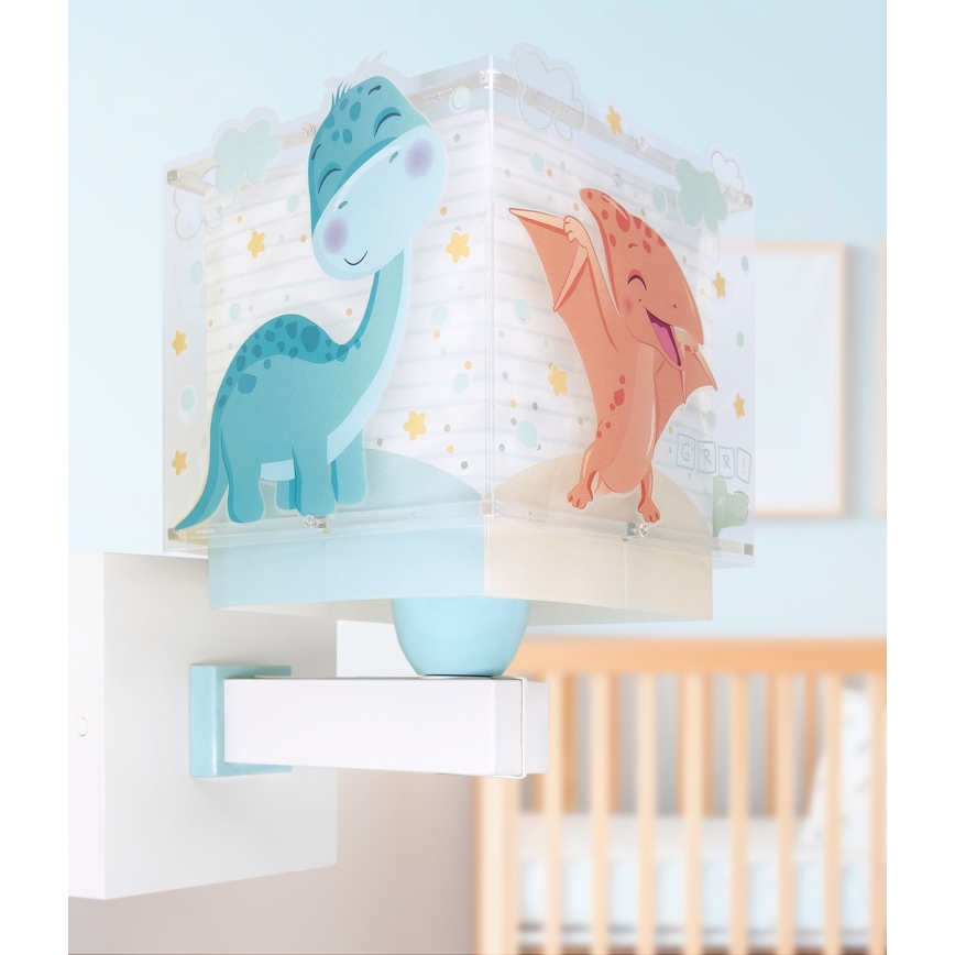 Dalber 63459 - Candeeiro de parede infantil BABY DINOS 1xE27/15W/230V multicolorido
