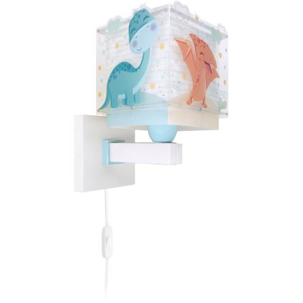 Dalber 63459 - Candeeiro de parede infantil BABY DINOS 1xE27/15W/230V multicolorido