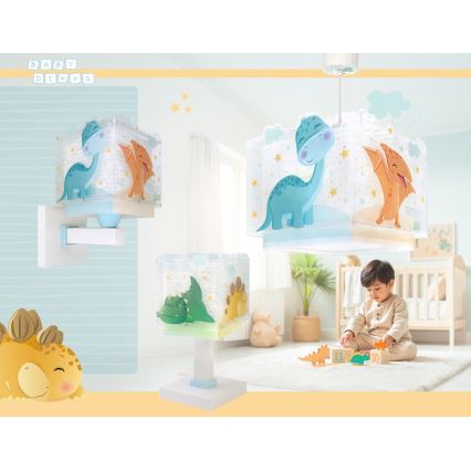 Dalber 63459 - Candeeiro de parede infantil BABY DINOS 1xE27/15W/230V multicolorido