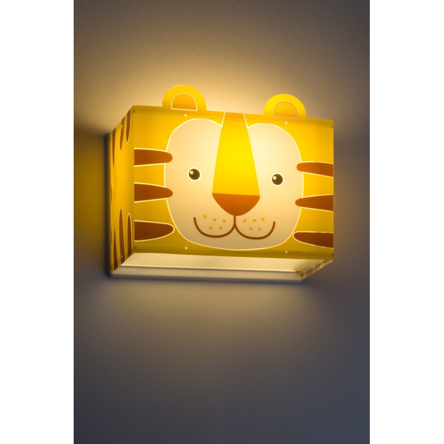 Dalber 64568 - Luz de parede de criança LITTLE TIGER 1xE27/60W/230V