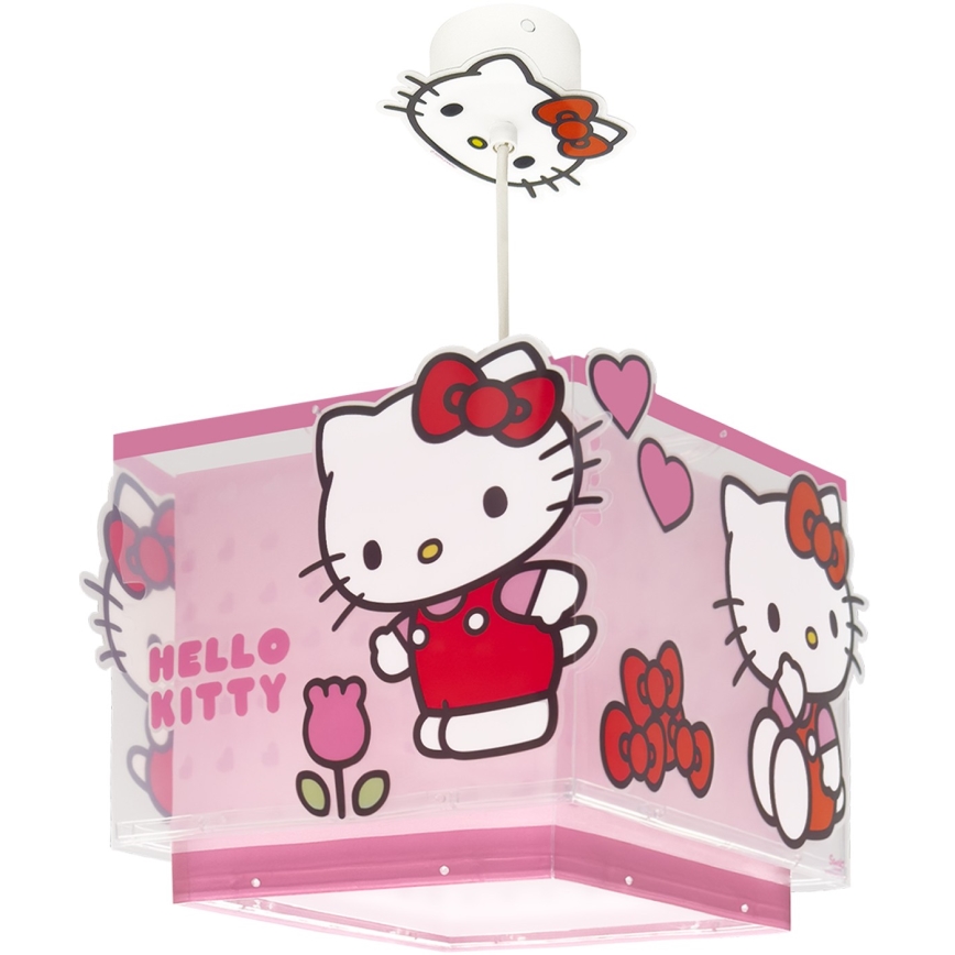 Dalber 73262 - Lustre infantil HELLO KITTY 1xE27/15W/230V rosa