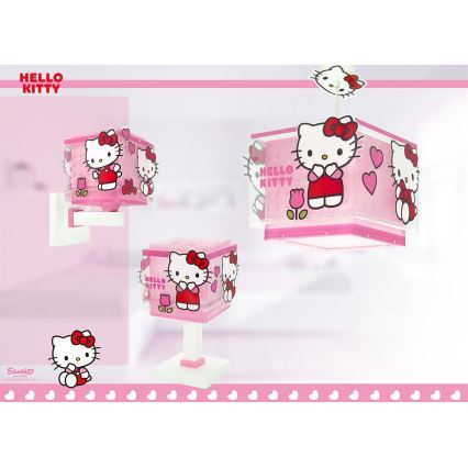 Dalber 73262 - Lustre infantil HELLO KITTY 1xE27/15W/230V rosa