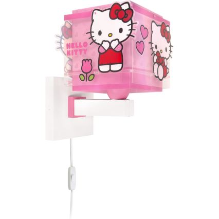 Dalber 73269 - Candeeiro de parede infantil HELLO KITTY 1xE27/15W/230V rosa
