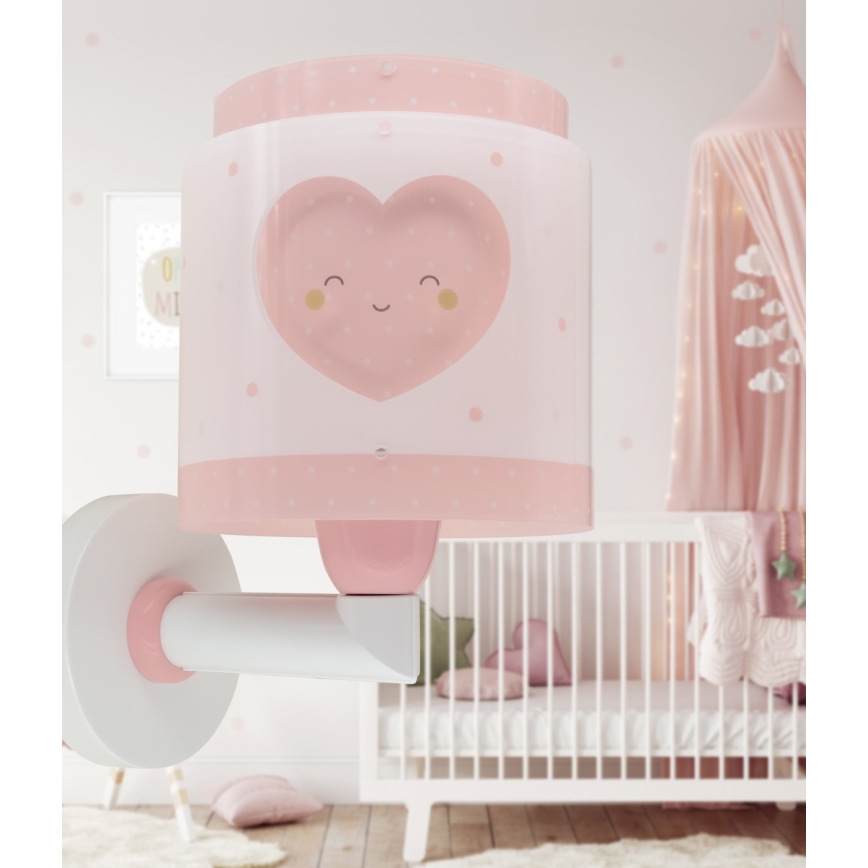 Dalber 76019S - Iluminação de parede de criança BABY DREAMS 1xE27/15W/230V rosa