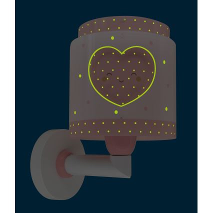 Dalber 76019S - Iluminação de parede de criança BABY DREAMS 1xE27/15W/230V rosa