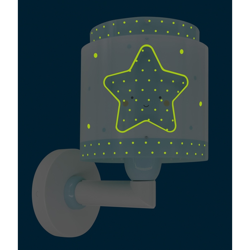 Dalber 76019T - Iluminação de parede de criança BABY DREAMS 1xE27/15W/230V azul