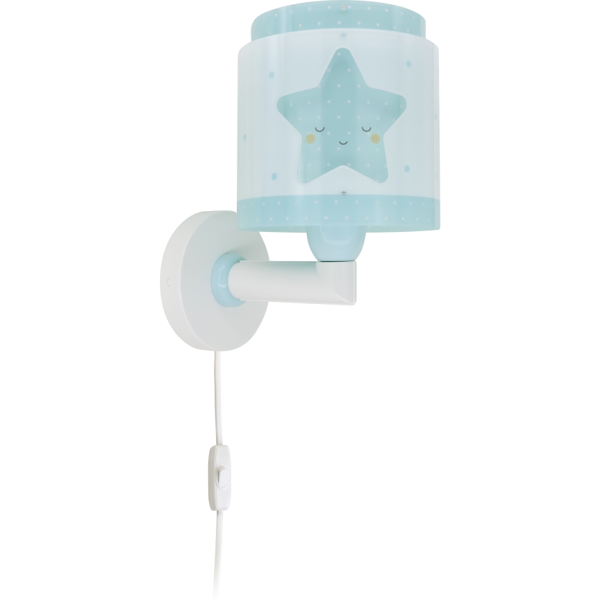Dalber 76019T - Iluminação de parede de criança BABY DREAMS 1xE27/15W/230V azul