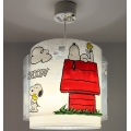 Dalber 76302 - Lustre infantil SNOOPY 1xE27/15W/230V branco/vermelho