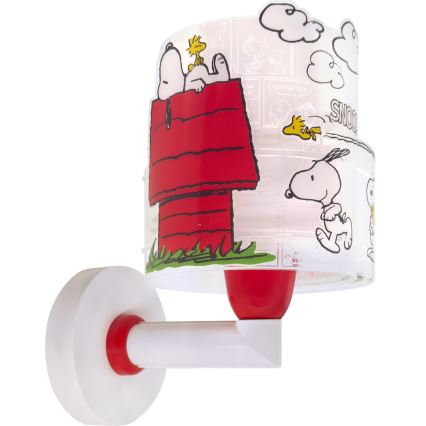 Dalber 76309 - Candeeiro de parede infantil SNOOPY 1xE27/15W/230V branco/vermelho