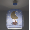 Dalber 76632 - Lustre infantil MOON DREAMS 1xE27/15W/230V azul