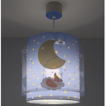 Dalber 76632 - Lustre infantil MOON DREAMS 1xE27/15W/230V azul