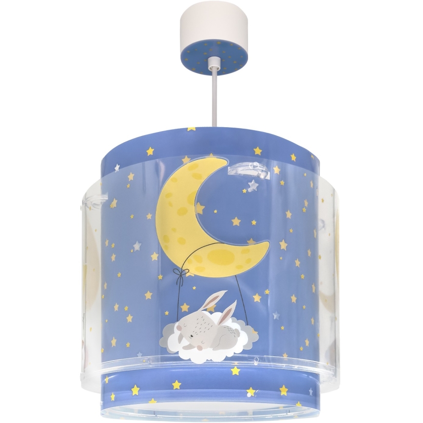 Dalber 76632 - Lustre infantil MOON DREAMS 1xE27/15W/230V azul