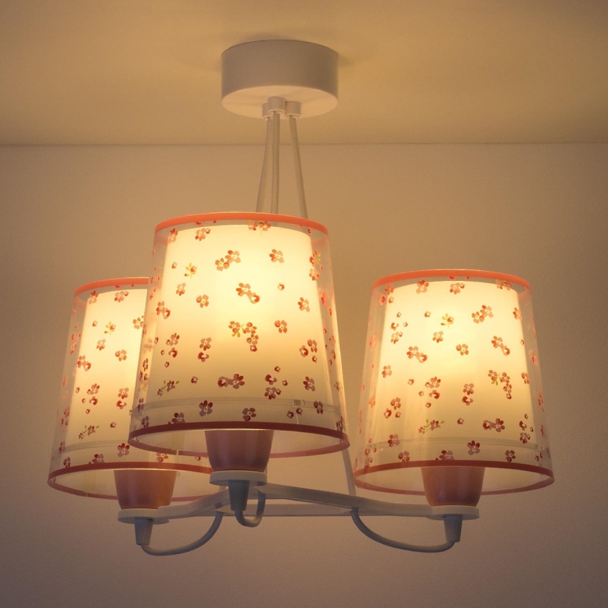 Dalber 81177S - Candelabro de criança DREAM FLOWERS 3xE27/60W/230V