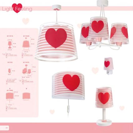 Dalber 81197S - Candelabro de criança LIGHT FEELING 3xE27/60W/230V