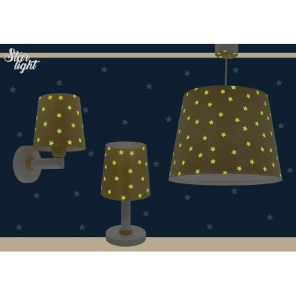 Dalber 82212A - Candelabro de criança STAR LIGHT 1xE27/60W/230V amarelo