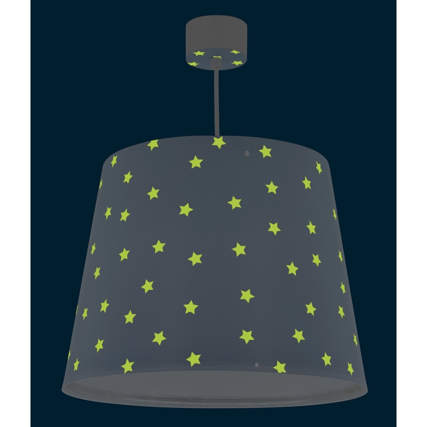 Dalber 82212T - Candelabro de criança STAR LIGHT 1xE27/60W/230V azul