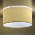 Dalber 82216A - Iluminação de teto de criança STAR LIGHT 2xE27/60W/230V amarelo