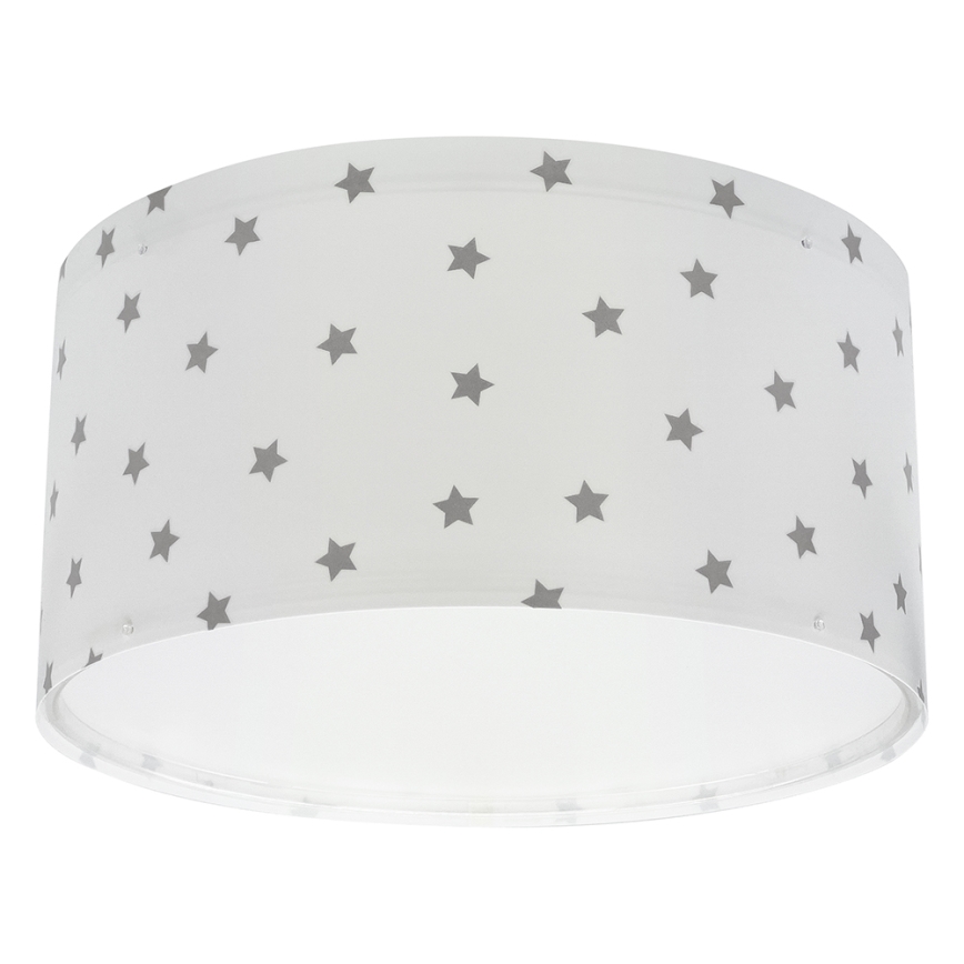 Dalber 82216B - Iluminação de teto de criança STAR LIGHT 2xE27/60W/230V branco
