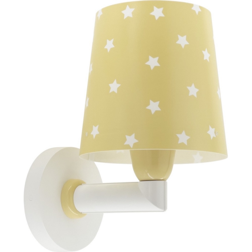 Dalber 82219A - Iluminação de parede de criança STAR LIGHT 1xE27/60W/230V amarelo