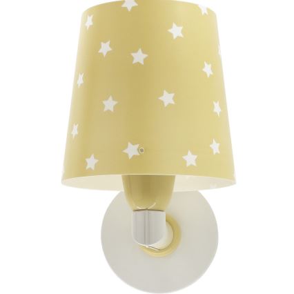 Dalber 82219A - Iluminação de parede de criança STAR LIGHT 1xE27/60W/230V amarelo