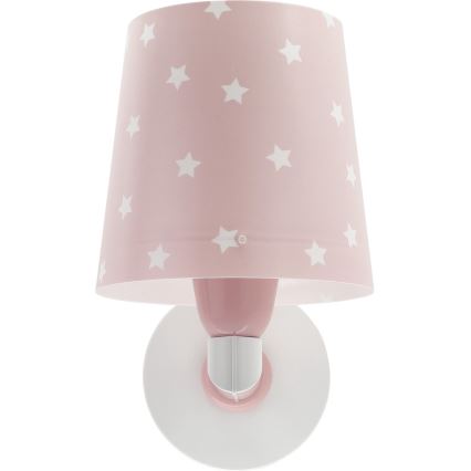 Dalber 82219S - Iluminação de parede de criança STAR LIGHT 1xE27/60W/230V rosa