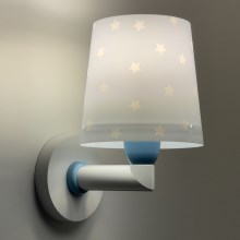 Dalber 82219T - Iluminação de parede de criança STAR LIGHT 1xE27/60W/230V azul