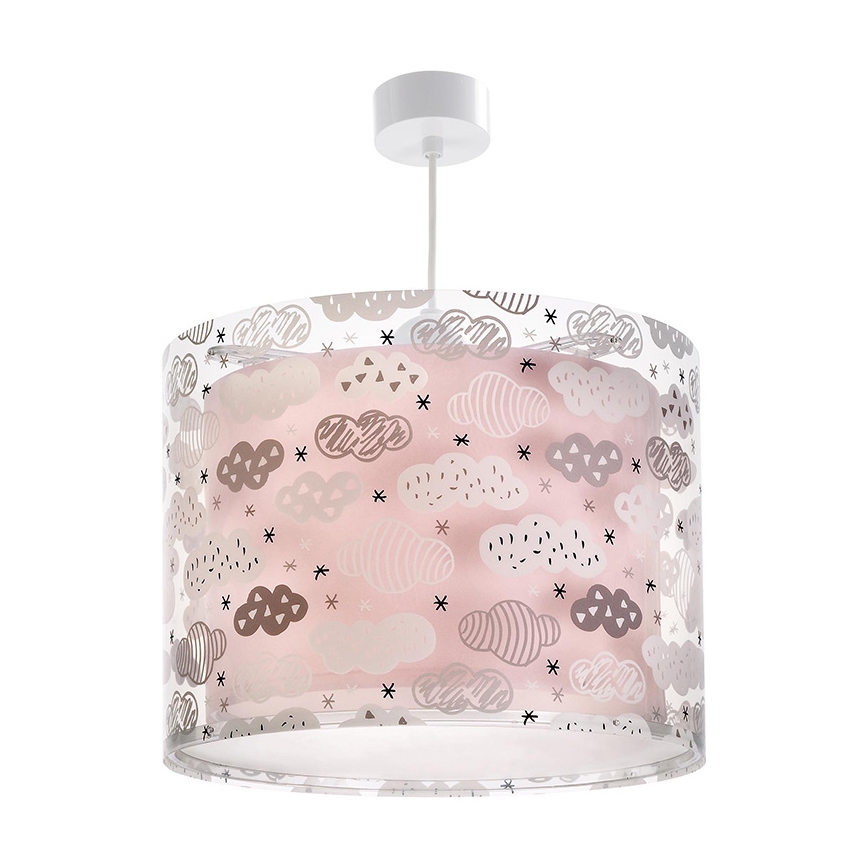 Dalber D-41412S - Candelabro de criança CLOUDS 1xE27/60W/230V