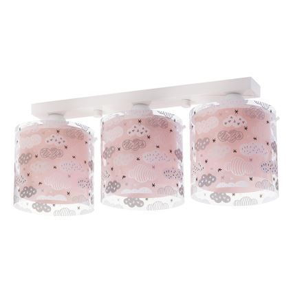 Dalber D-41413S - Luz de teto de criança CLOUDS 3xE27/60W/230V