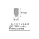 Dalber D-41415E - Candeeiro de chão LED para uma ficha CLOUDS 1xE14/0,3W/230V