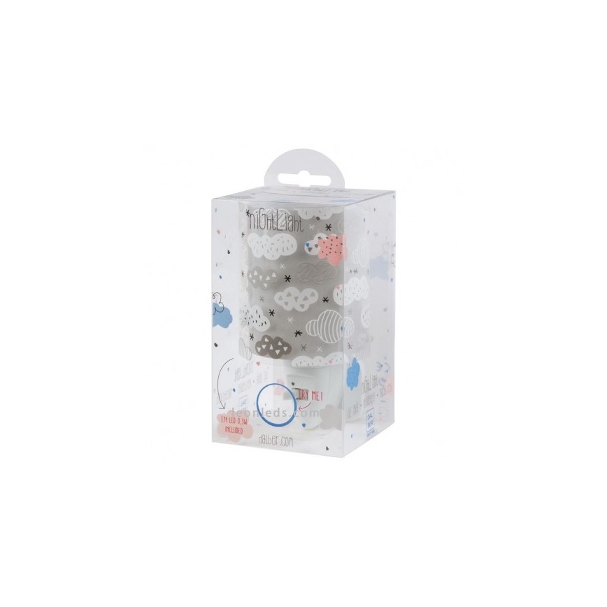 Dalber D-41415E - Lâmpada LED de tomada CLOUDS 1xE14/0,5W/230V