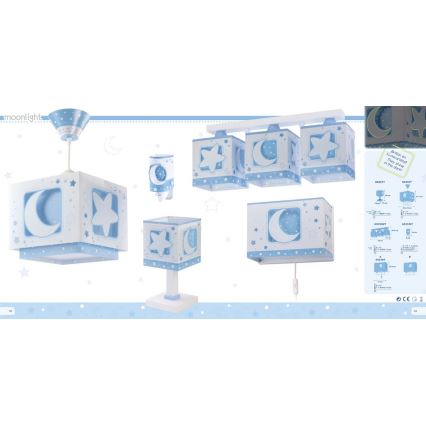 Dalber D-63231T - Lâmpada de criança MOONLIGHT 1xE14/40W/230V