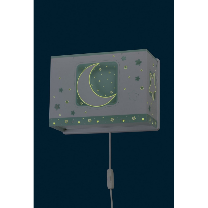 Dalber D-63238H - Luz de parede de criança MOONLIGHT 1xE27/60W/230V