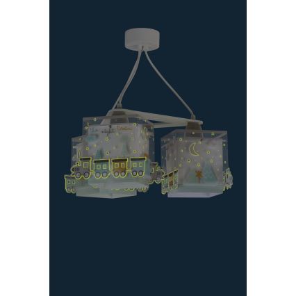 Dalber D-63534 - Candeeiro de criança TRAIN 3xE27/60W/230V